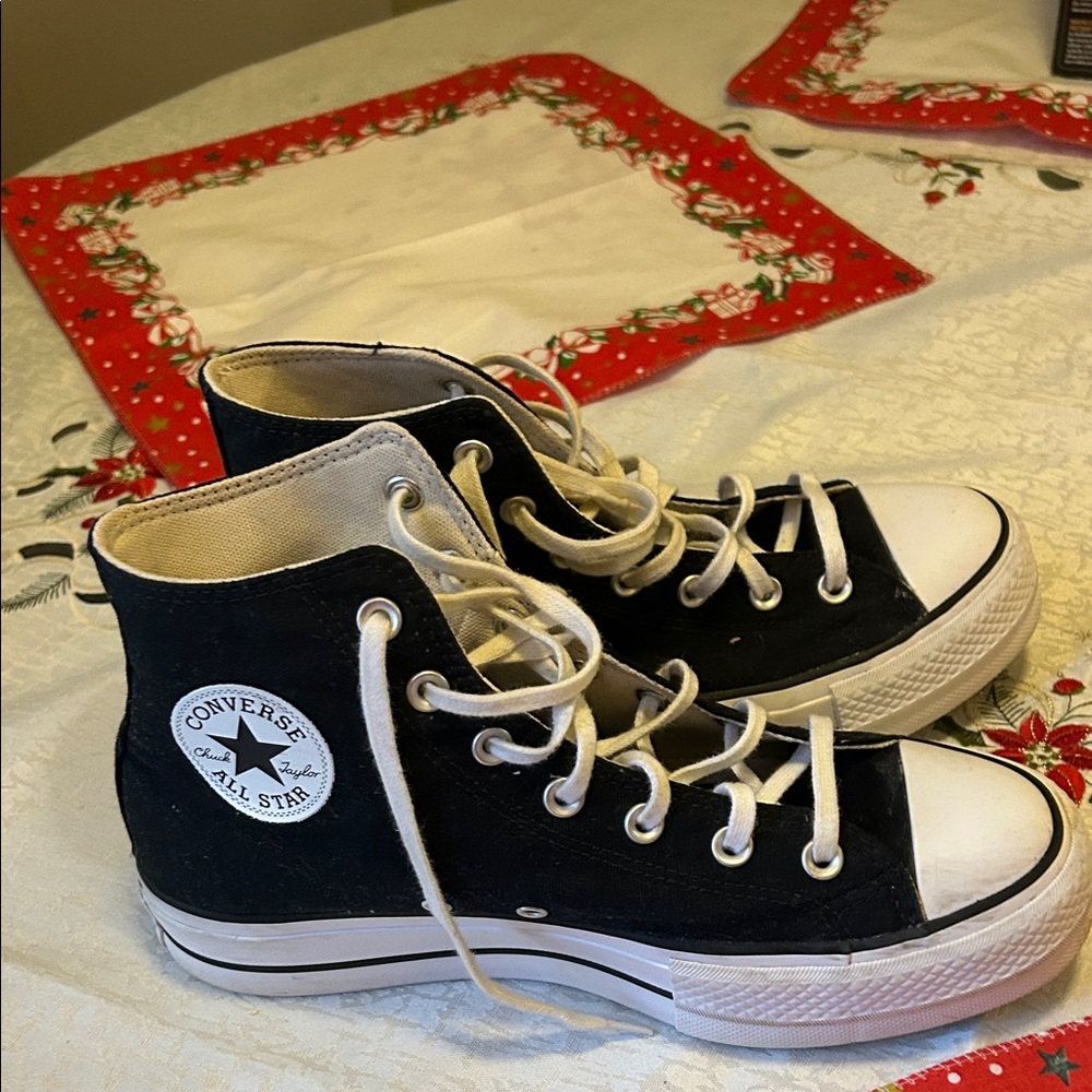 Converse Kids Classic Black and White Sneakers - Picture 4 of 4